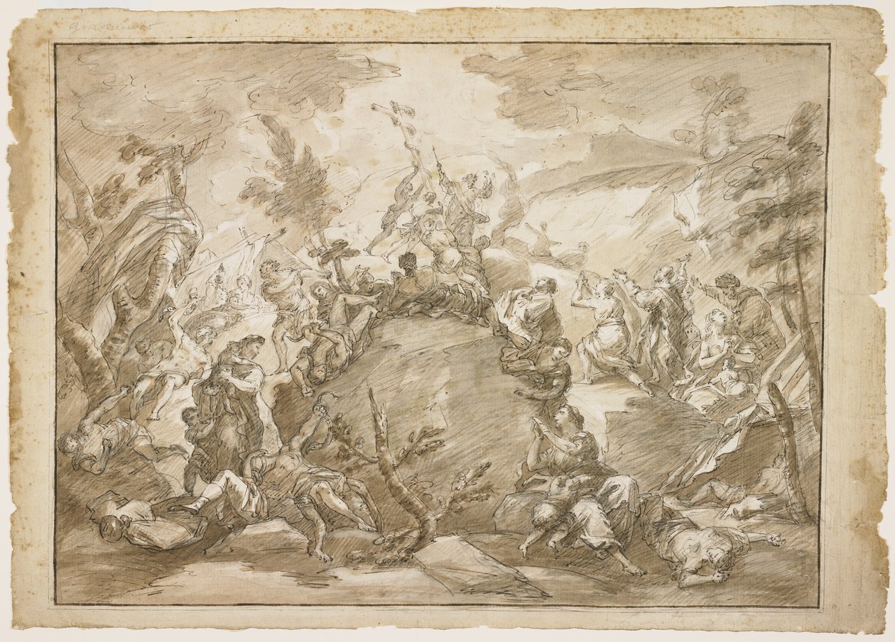 Mojžíš a drzý had, c. 1743-1744 od Corrado Giaquinto