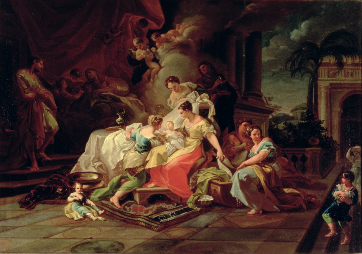 Narození Marie, kolem roku 1753 od Corrado Giaquinto