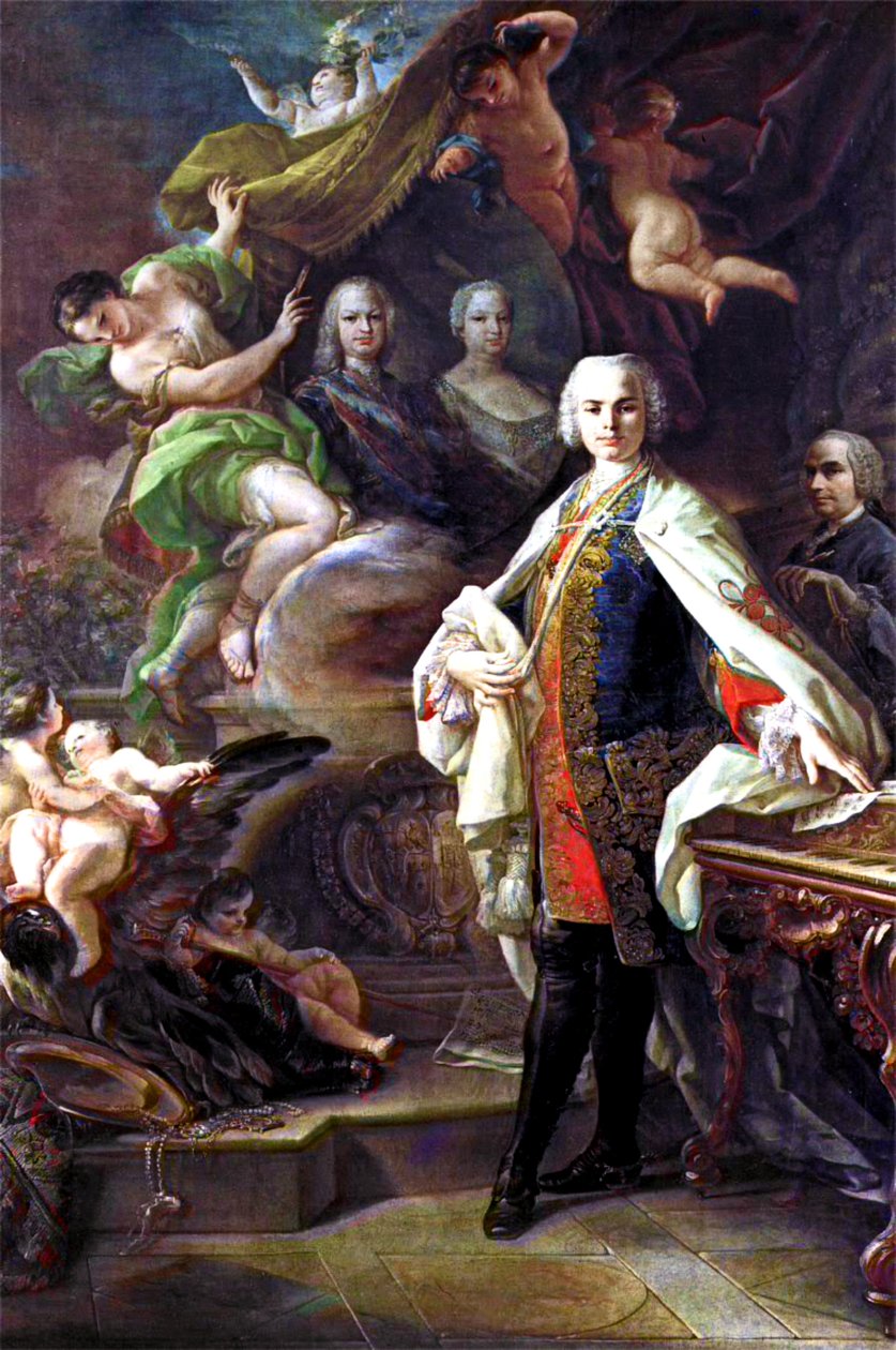 Portrét Farinelliho (1705-1782) od Corrado Giaquinto