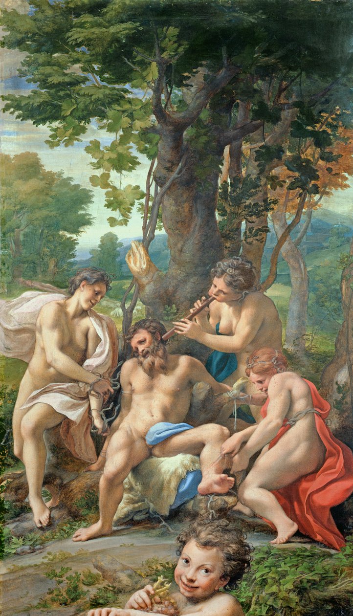 Alegorie neřestí, 1529-30 (tempera na plátně) od Antonio da Correggio