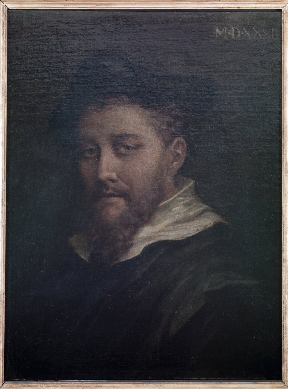 Portrét pravděpodobně umělce, 1532 od Antonio da Correggio