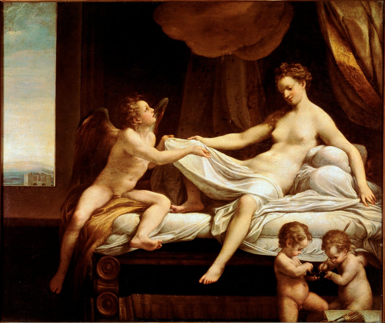 Obraz Danae od Antonia Allegriho, zvaný Il Correggio od Correggio