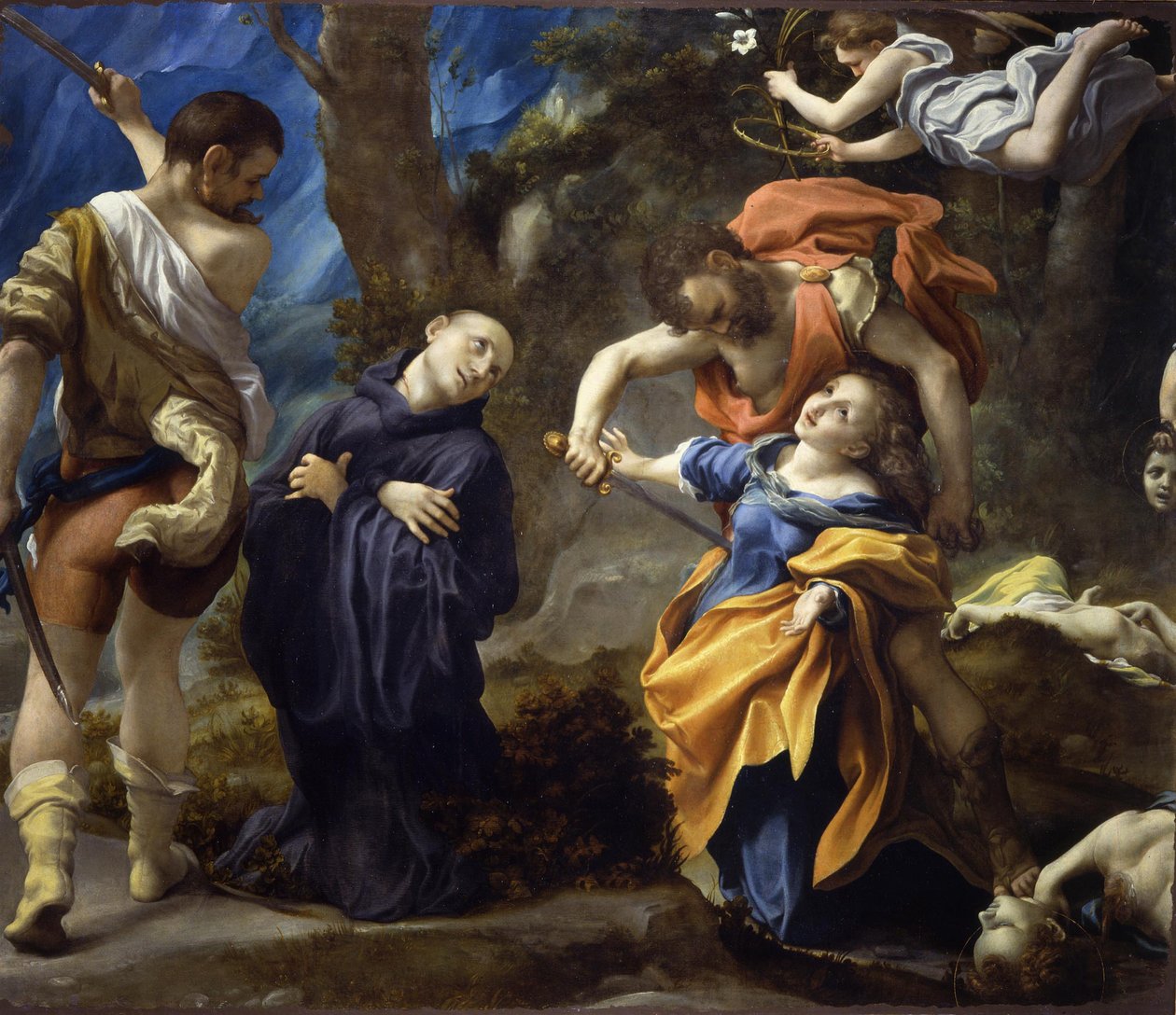 Umučení svatých Placiduse, Flavie Domitilla, Eutychia a Victorina, 1525 od Correggio