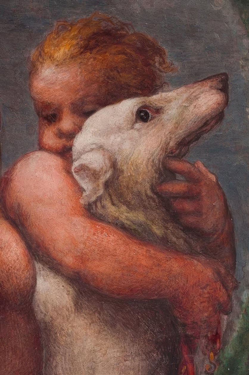 Parma, Camera di San Paolo, Putto od Antonio da Correggio