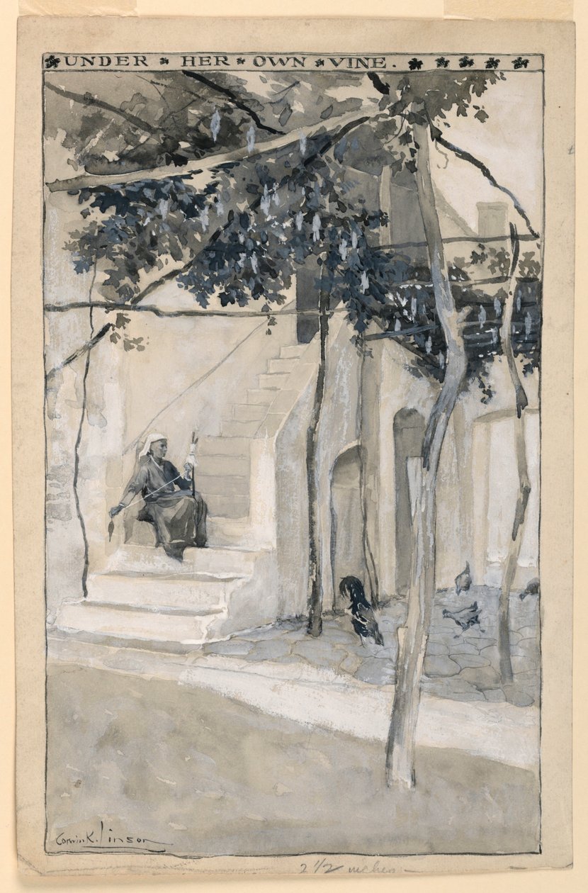Under Her Own Vine, ilustrace pro "Modern Athens" od Corwin Knapp Linson