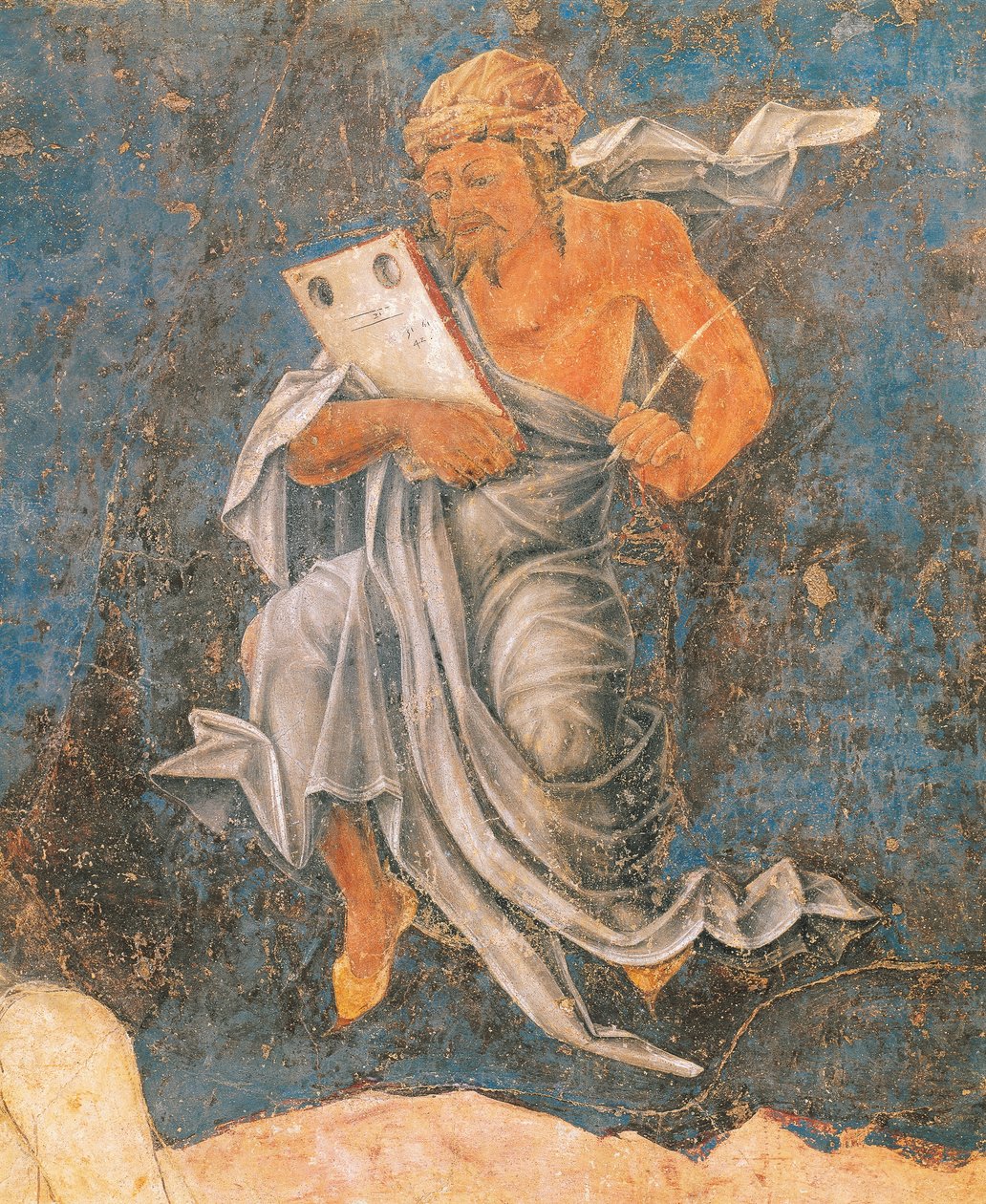 Dean, detail z Virgin of Sign, scéna z měsíce srpna, připisovaná Cosimo Tura od Cosimo (attr. to) Tura