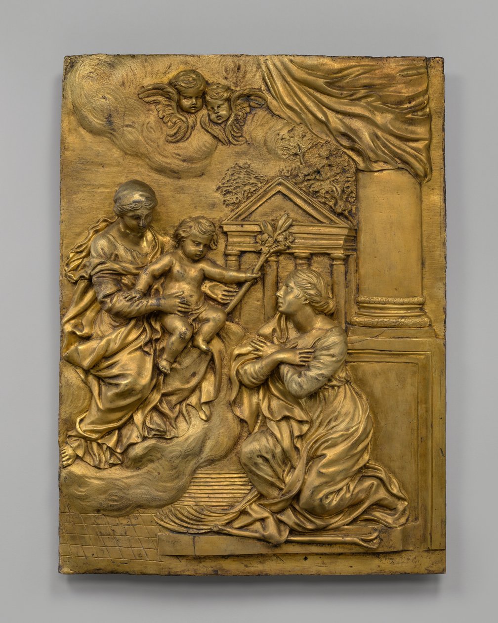 Panna a dítě se zjevují svaté Martině, c. 1650. od Cosimo Fancelli