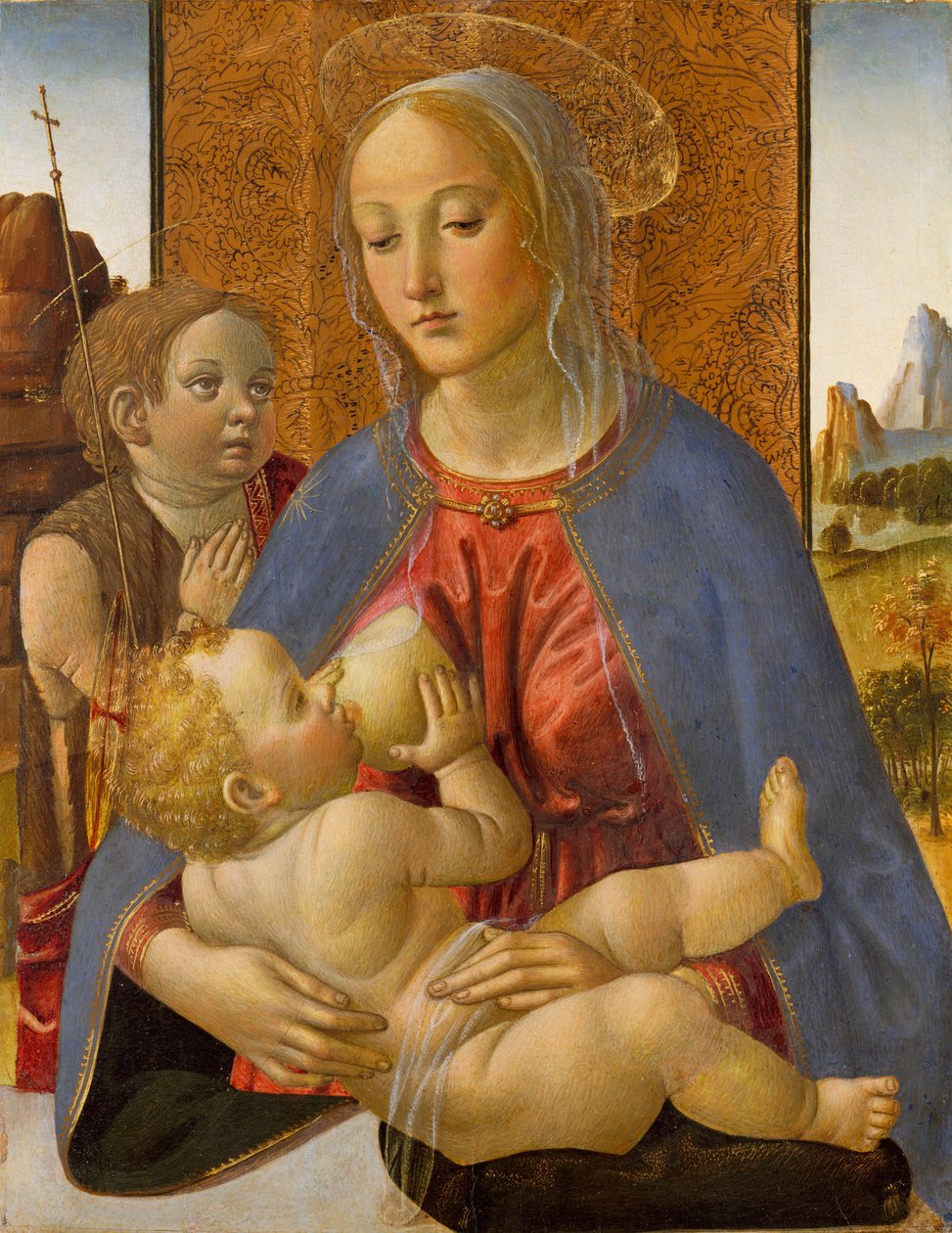 Madona s dítětem s mladým svatým Janem Křtitelem, ca. 1490. od Cosimo Rosselli