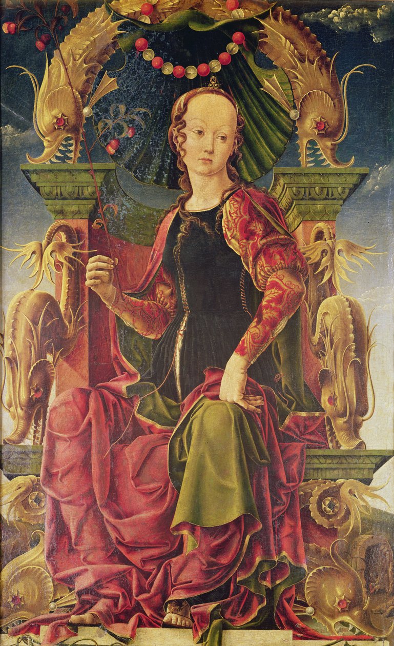 A Muse, cca 1455-60 (olej s vaječnou temperou) od Cosimo Tura