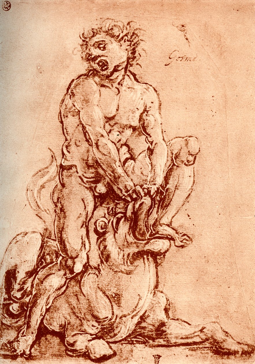 Hercules Killing the Lion, 1913 od Cosimo Tura