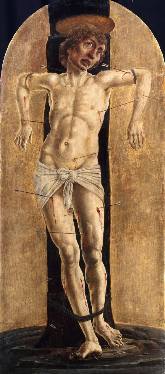 Svatý Šebestián, asi 1484 od Cosimo Tura