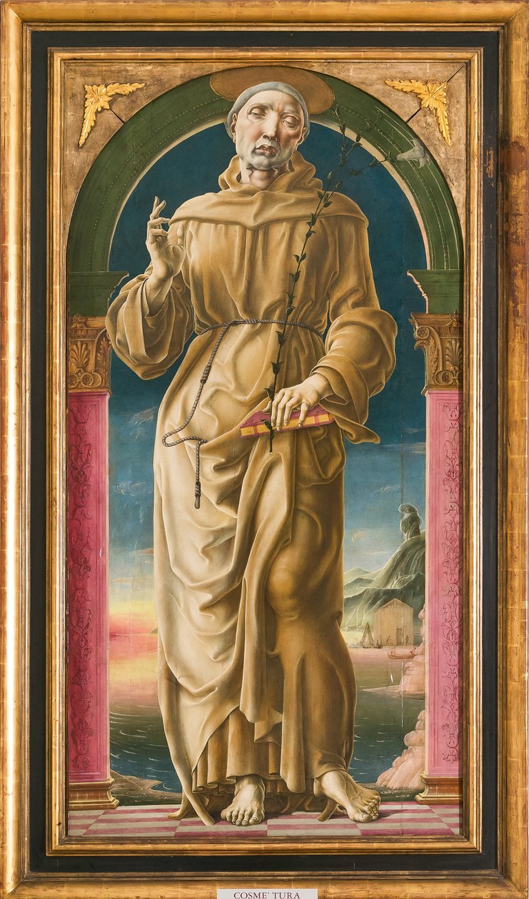 Svatý Antonín Paduánský (olej a tempera na desce) od Cosimo Tura