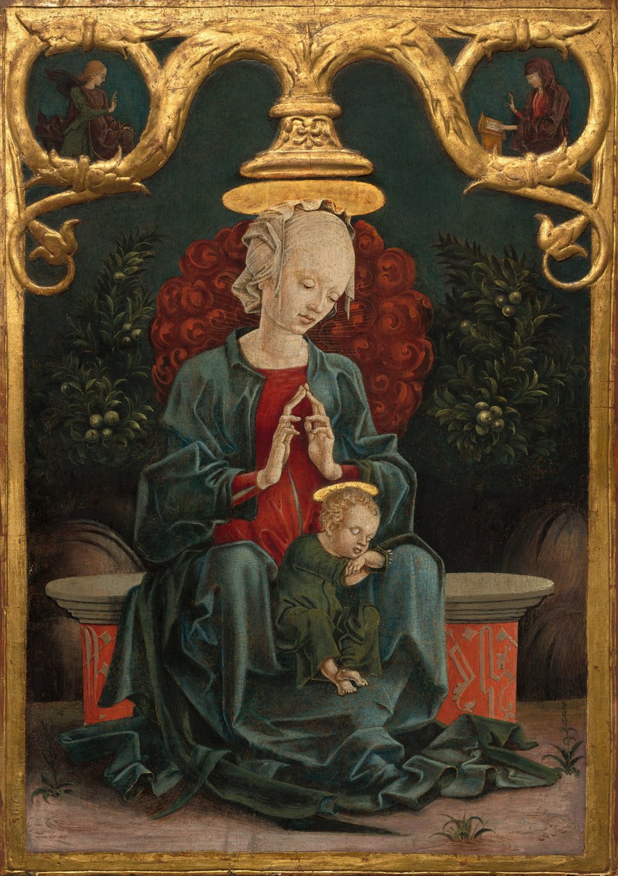 Madonna a dítě v zahradě, c. 14601470. od Cosmè Tura