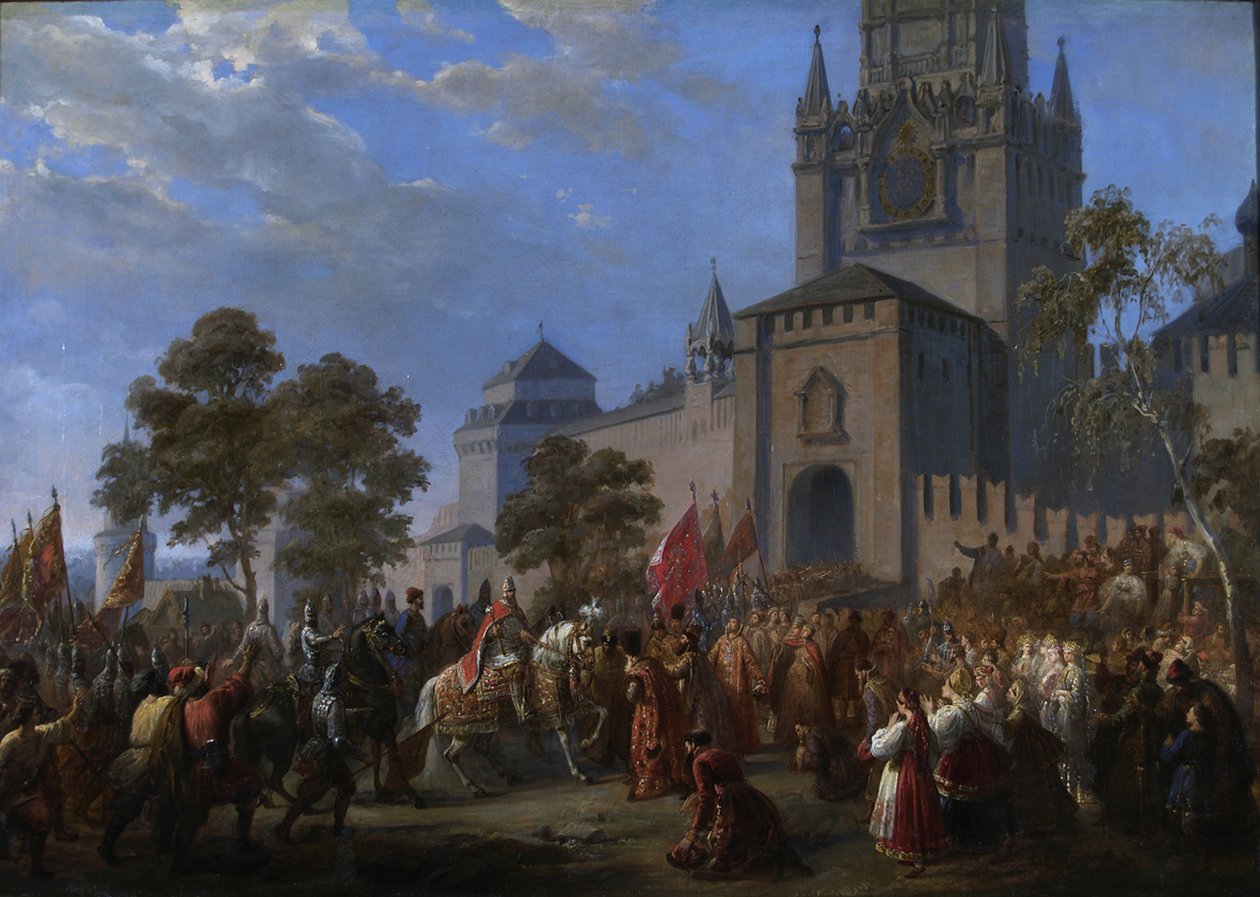 Národní povstání Kuzmy Minina a hraběte Dmitrije Pozharského, 1856 od Cosroe Dusi