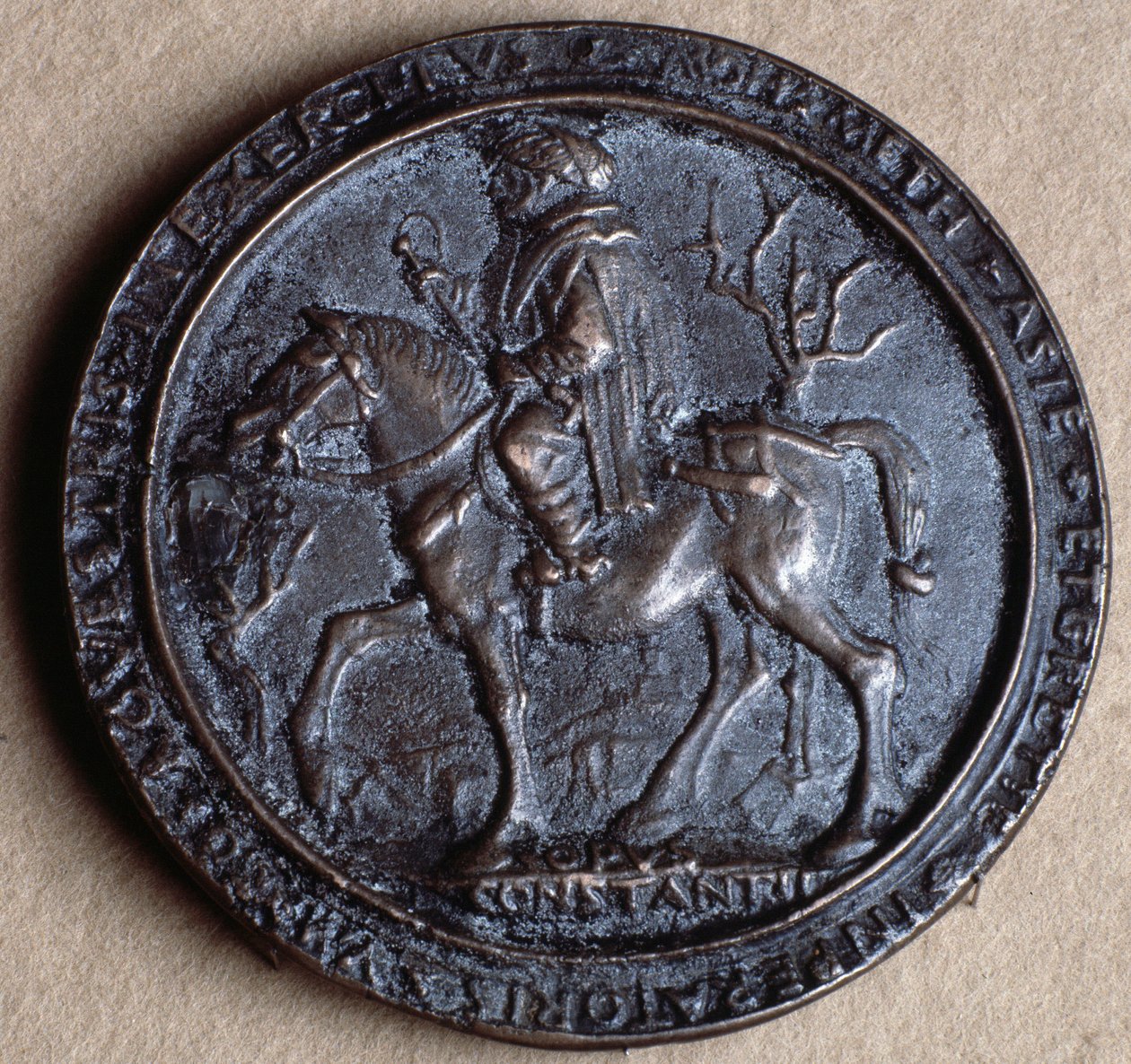 Mehmet II Dobyvatel (bronzová medaile od Costanzo da Ferrara