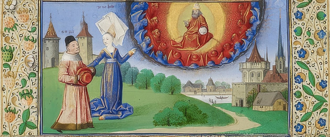 Filosofie učí Boethia o roli Boha. Kolem 1460-70 od Coëtivy Master
