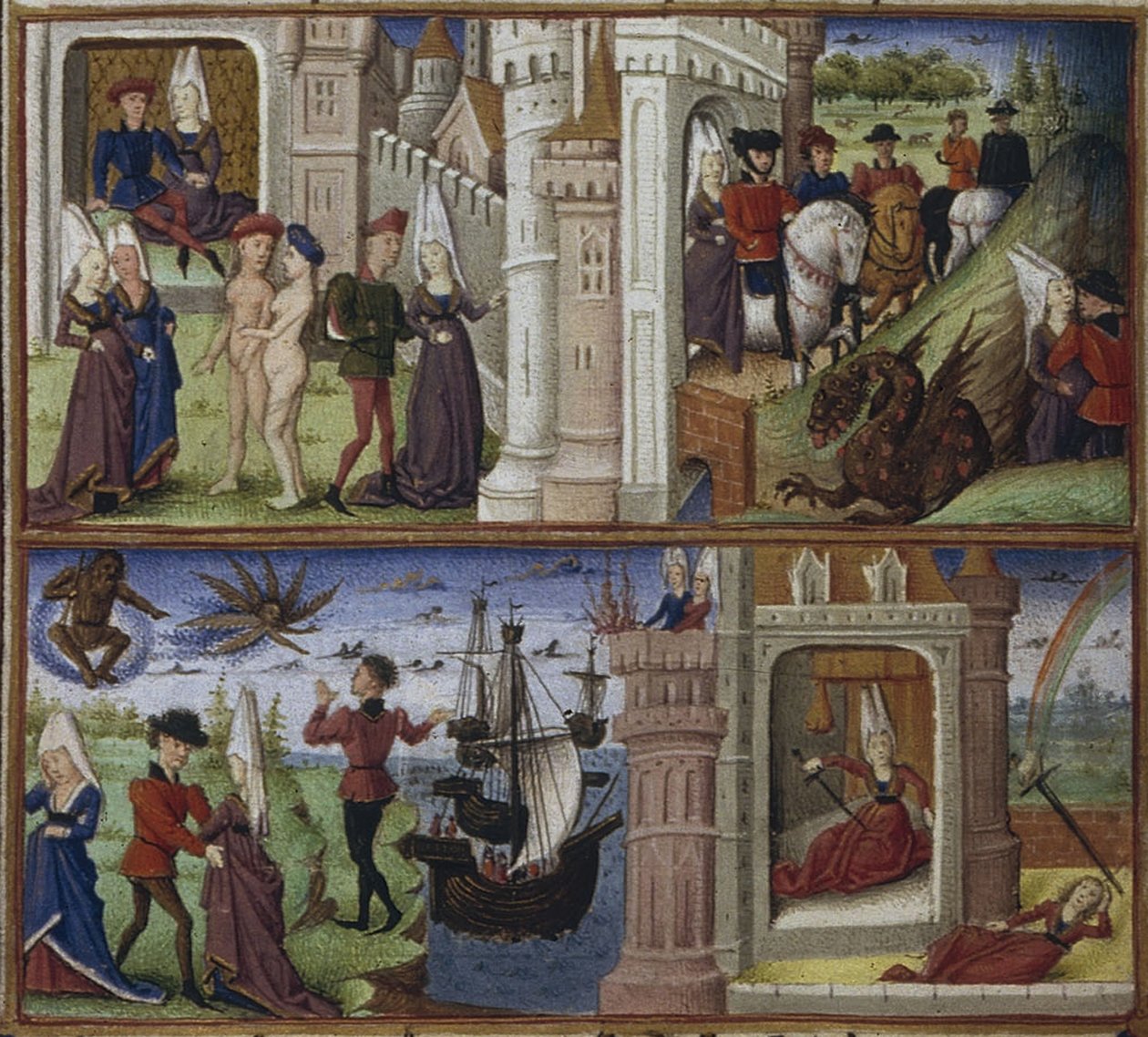 Ilustrace k Eposu Eneida od Virgila, 1450-1499 od Coëtivy Master