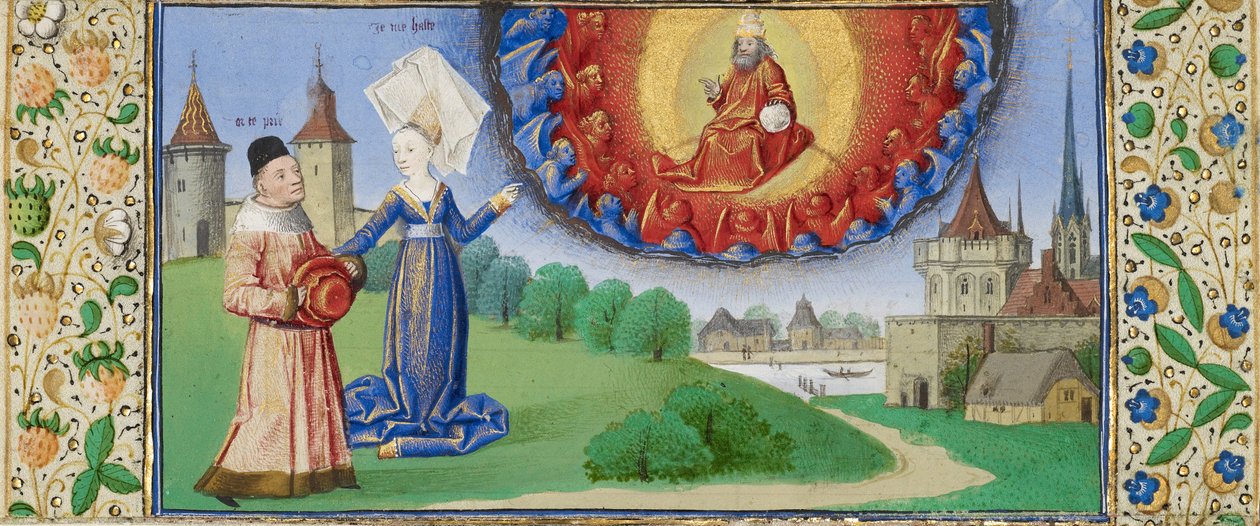 Filosofie poučující Boethia o úloze Boha, asi 1465 od Coëtivy Master