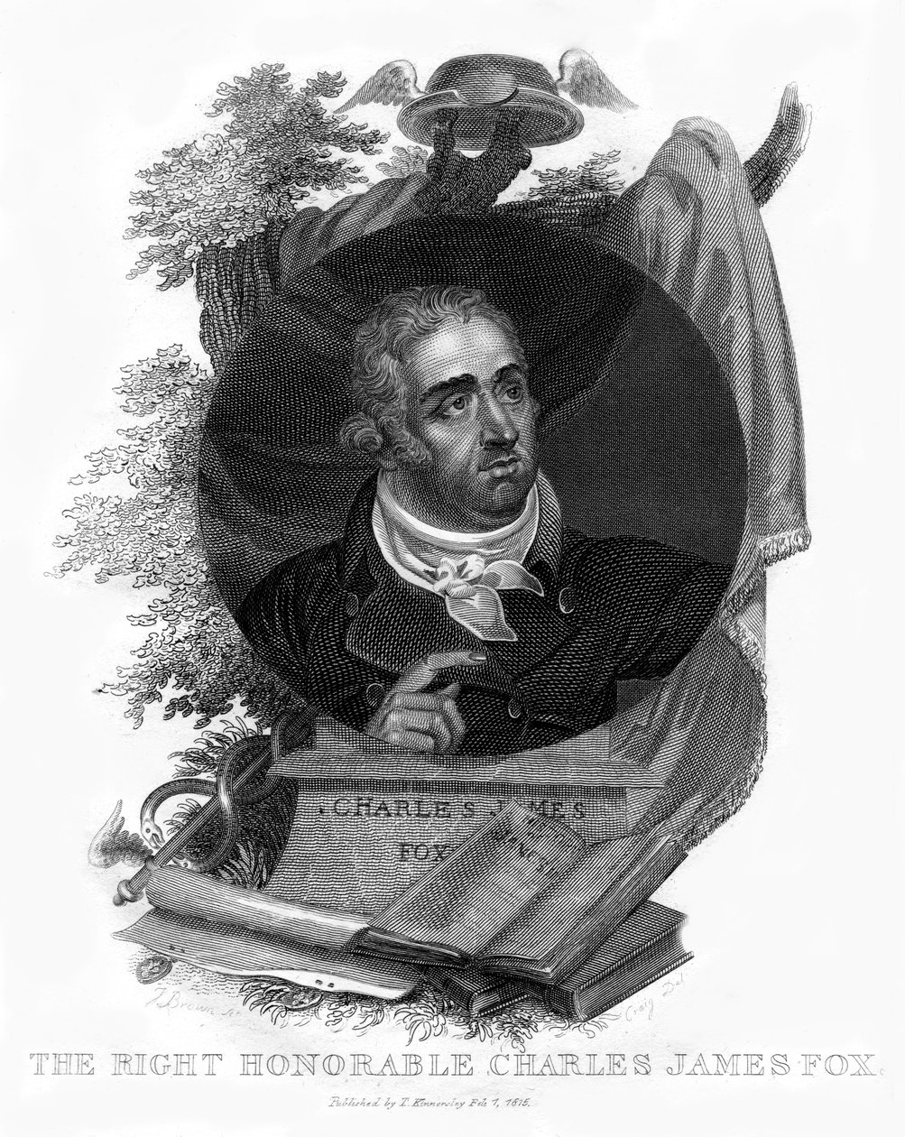 Charles James Fox, britský whigský politik, 1815. od Craig