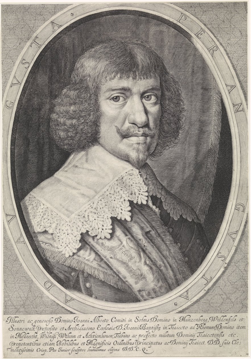 Johan Albert van Solms 1599-1648 od Crispijn van de Passe