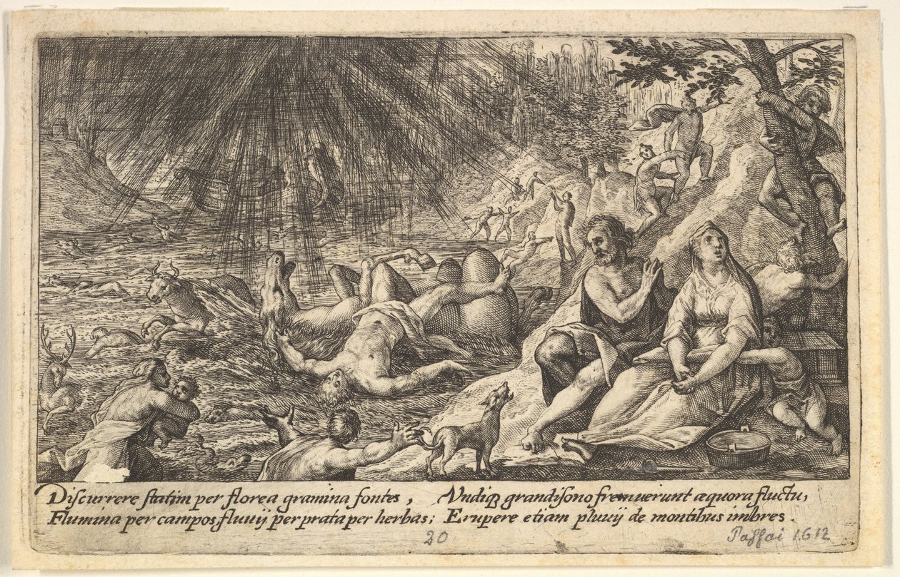 Obětování Polyxeny, z Bacchanals a historie, 1744., 1744. od Crispijn de Passe I