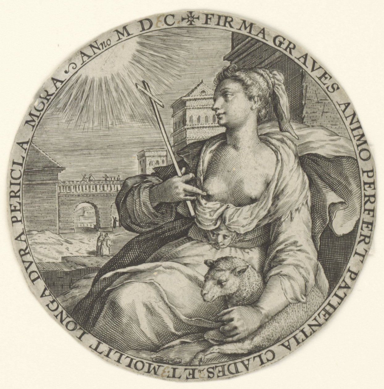 Trpělivost Teologické ctnosti (název série) Virtutu Theologicaru (název série) od Crispijn van de Passe (I)