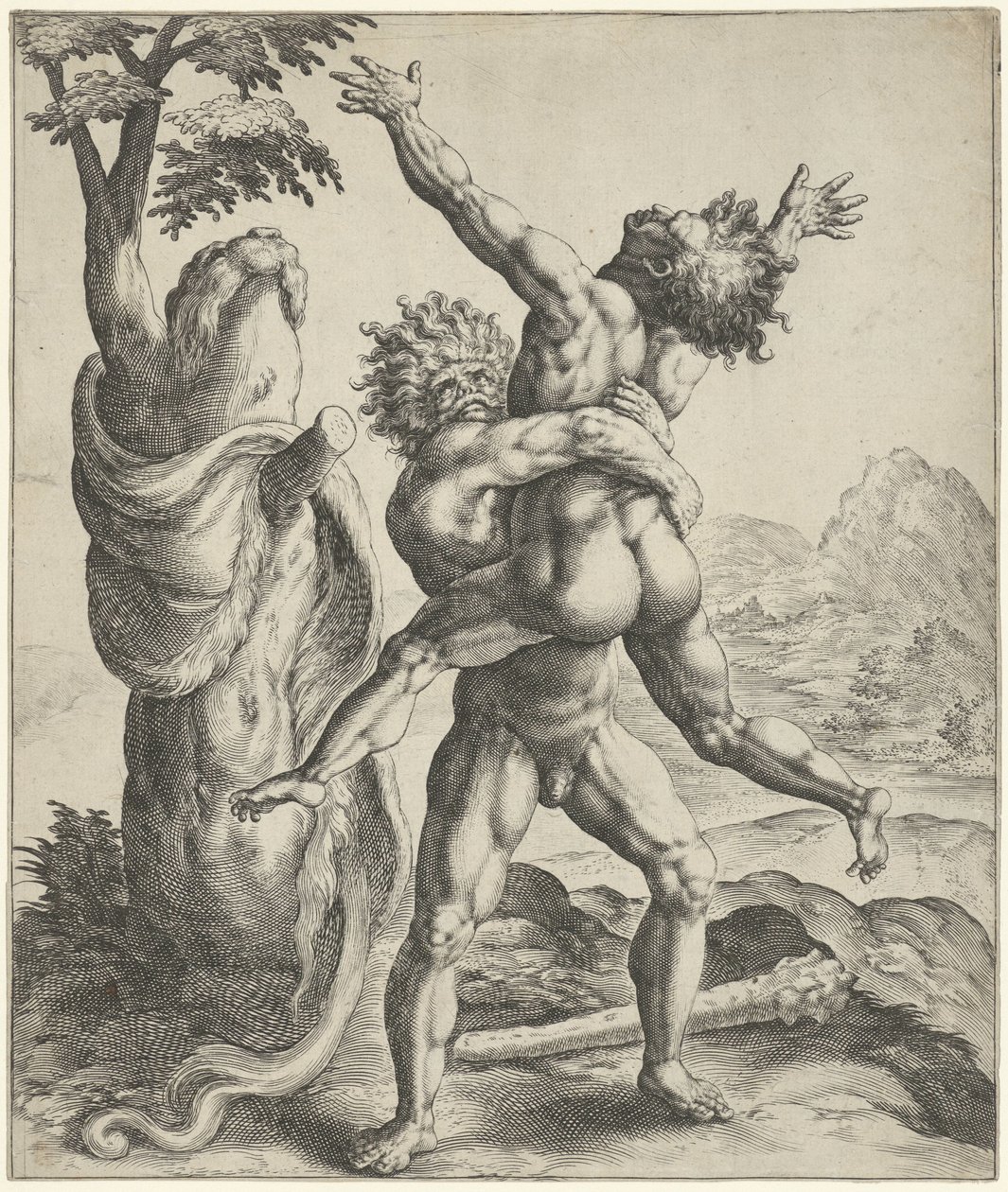 Herkules zápasí s Antaeem od Crispijn van de Passe (I)