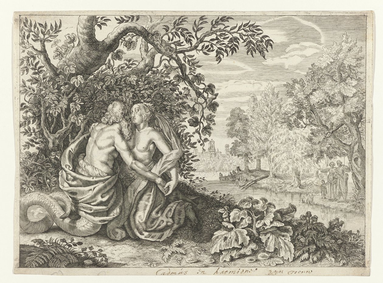 Harmonie na Cadmu Metamorfosen van Ovidius (název série) od Crispijn van de Passe (II)