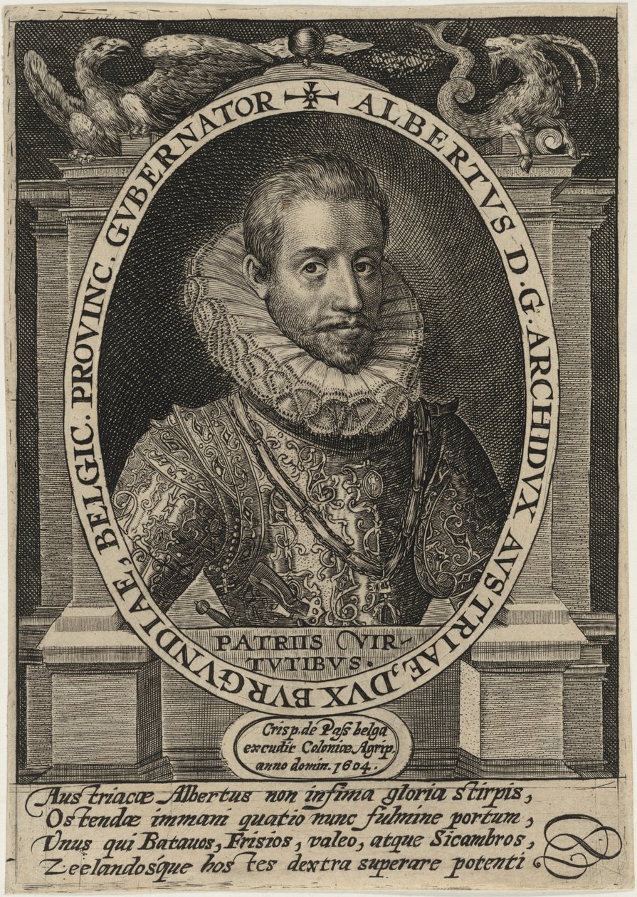 Albrecht Rakouský, místodržitel Jižního Nizozemí od Crispijn van de Passe I
