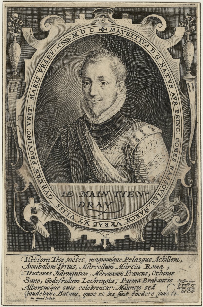 Maurice z Nassau, princ Oranžský od Crispijn van de Passe I