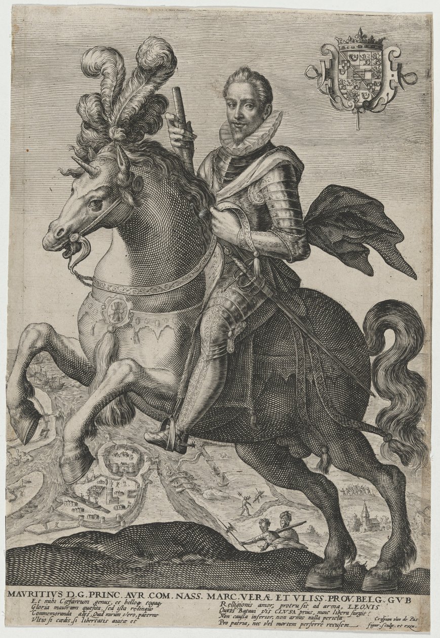Maurice z Nassau, princ Oranžský od Crispijn van de Passe I