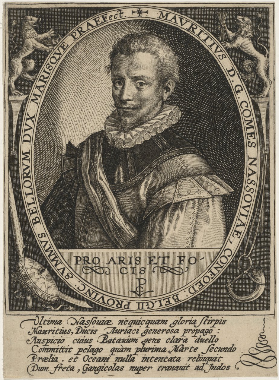 Maurice z Nassau, princ Oranžský od Crispijn van de Passe I
