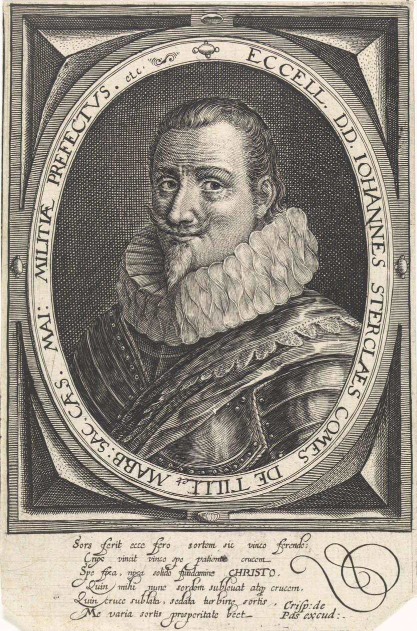 Portrét Johanna Tserclaese, hraběte z Tilly od Crispijn van de Passe the Elder