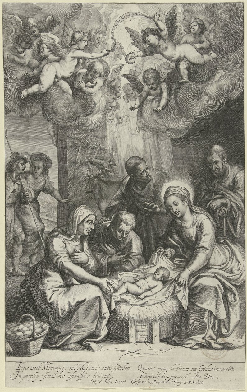 Klanění pastýřů od Crispijn van den Queborn