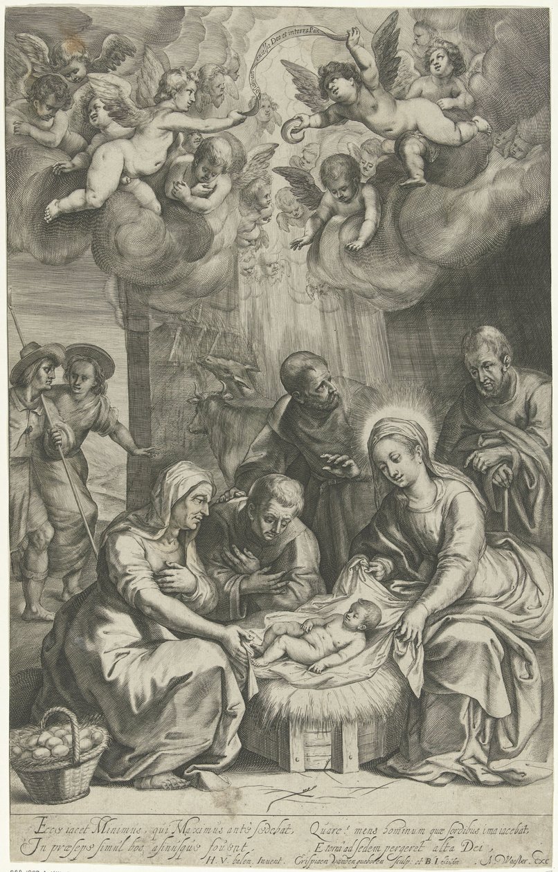 Klanění pastýřů od Crispijn van den Queborn