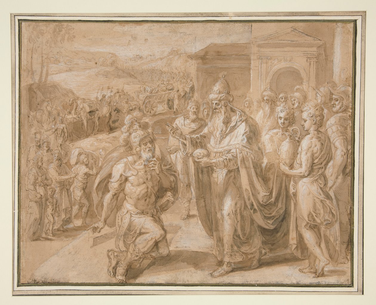 Abraham a Melchisedech od Crispin van den Broeck