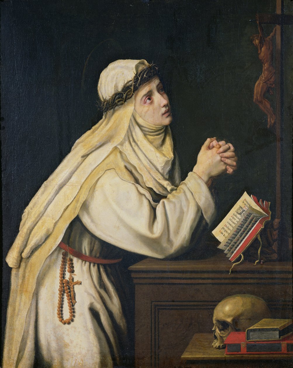 Svatá Kateřina Sienská (1347-80) podle obrazu Francisca Zurbarana (1598-1664) od Cristofano Allori