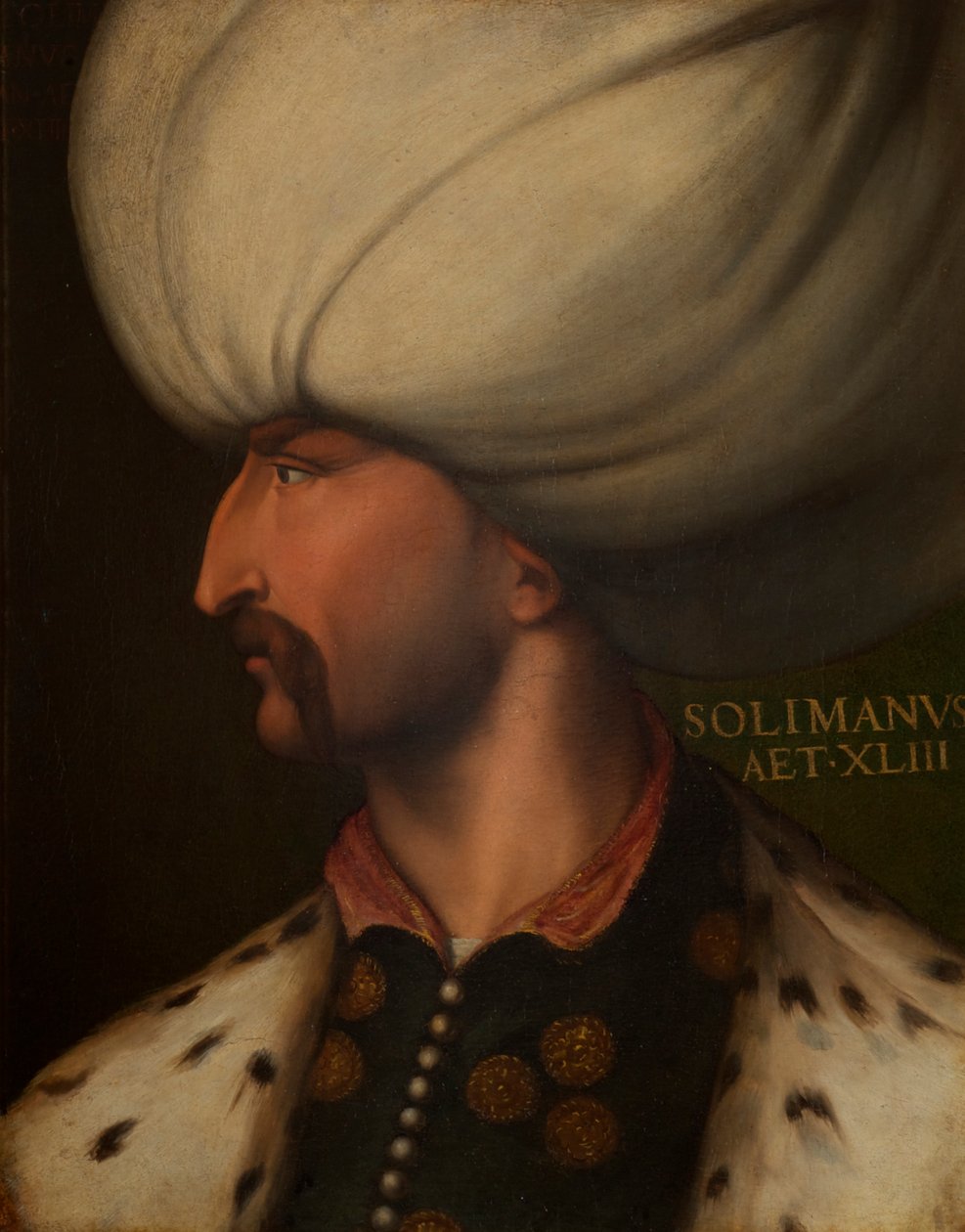 Portrét Sulejmana Nádherného od Cristofano dell Altissimo