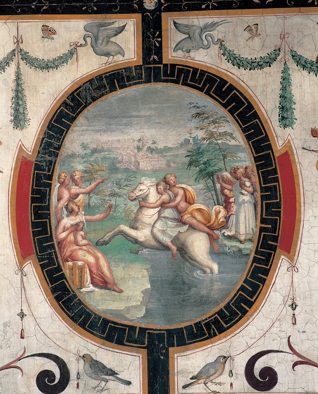 Cloelia Passing the Tiber, polovina 16. století. od Cristofano Gherardi