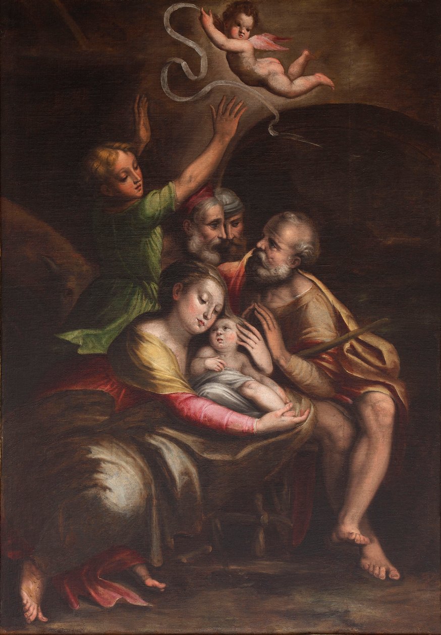 Klanění Ježíšku, polovina 16. století. od Cristofano Gherardi