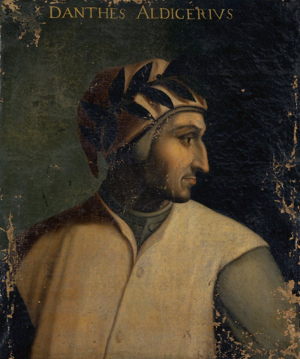 Portrét Dante Alighieriho, kolem roku 1560 od Cristofano dell Altissimo