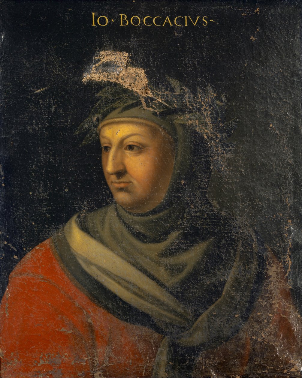 Portrét Giovanniho Boccaccia, kolem roku 1560 od Cristofano dell Altissimo