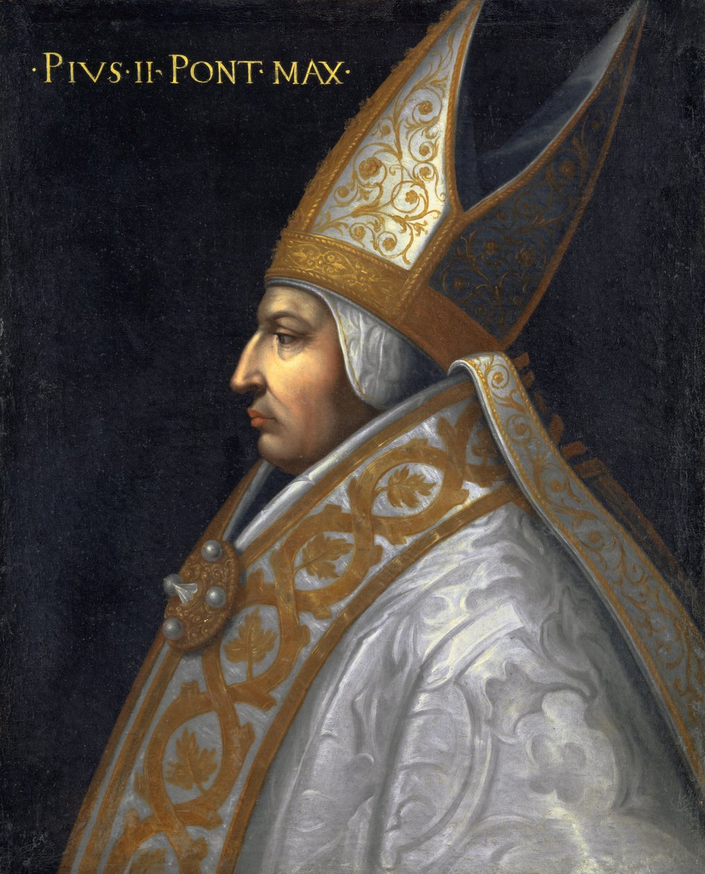 Portrét papeže Pia II., kolem roku 1560 od Cristofano dell Altissimo
