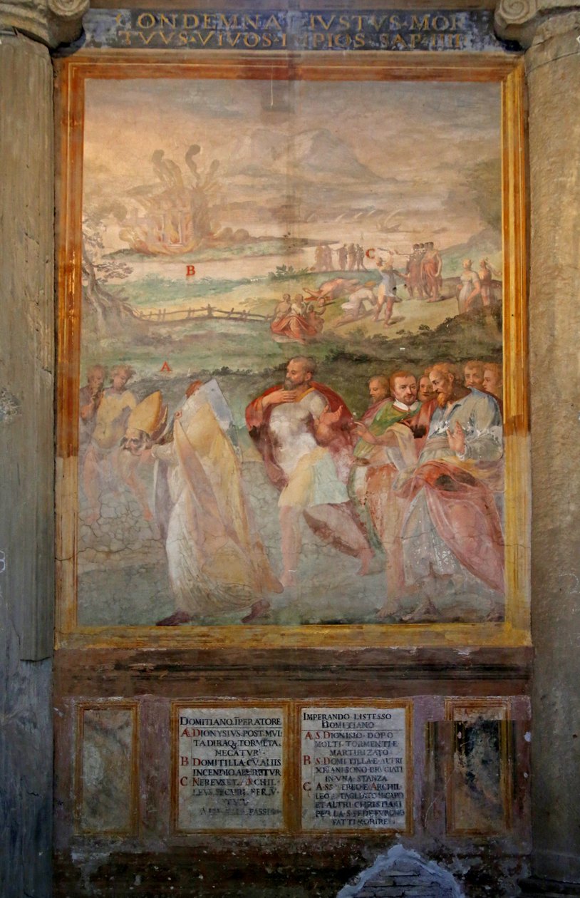 Svatý Denis a Svatá Domitilla od Cristoforo and Tempesta, Antonio Roncalli