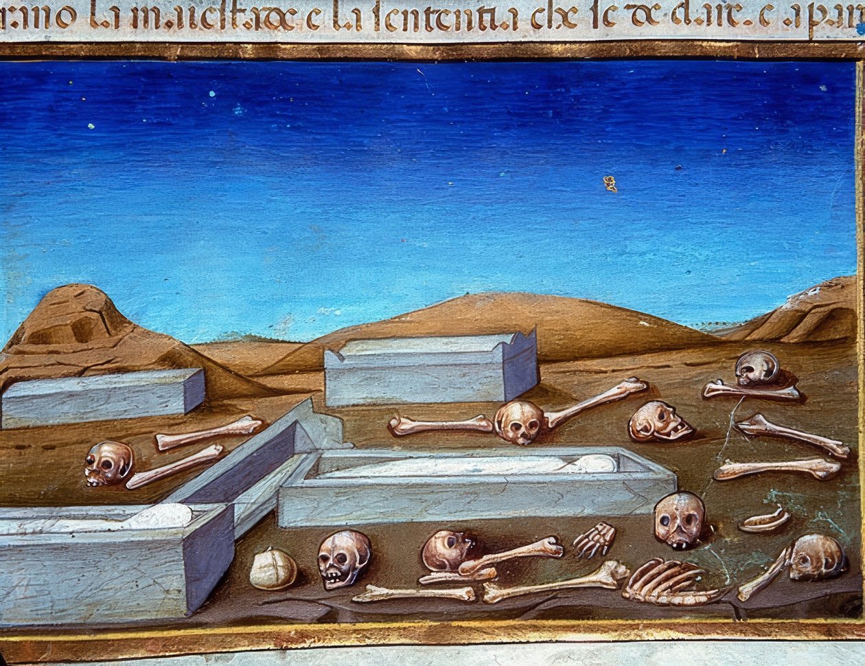 Konec světa: Mrtví vstanou z hrobů (c.149r). 1476 od Cristoforo De Predis
