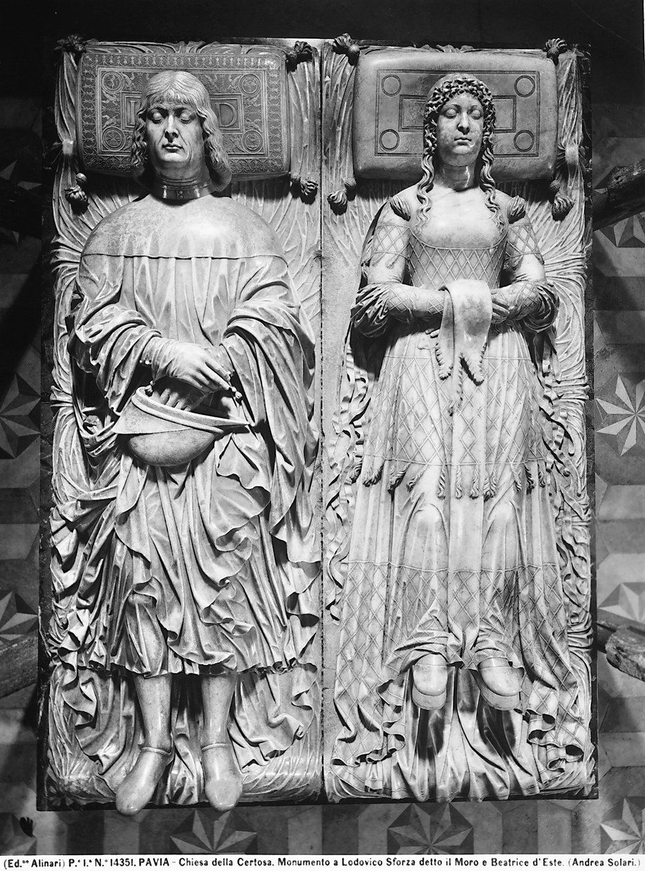 Pohřební deska Ludovica Sforzy a Beatrice d
