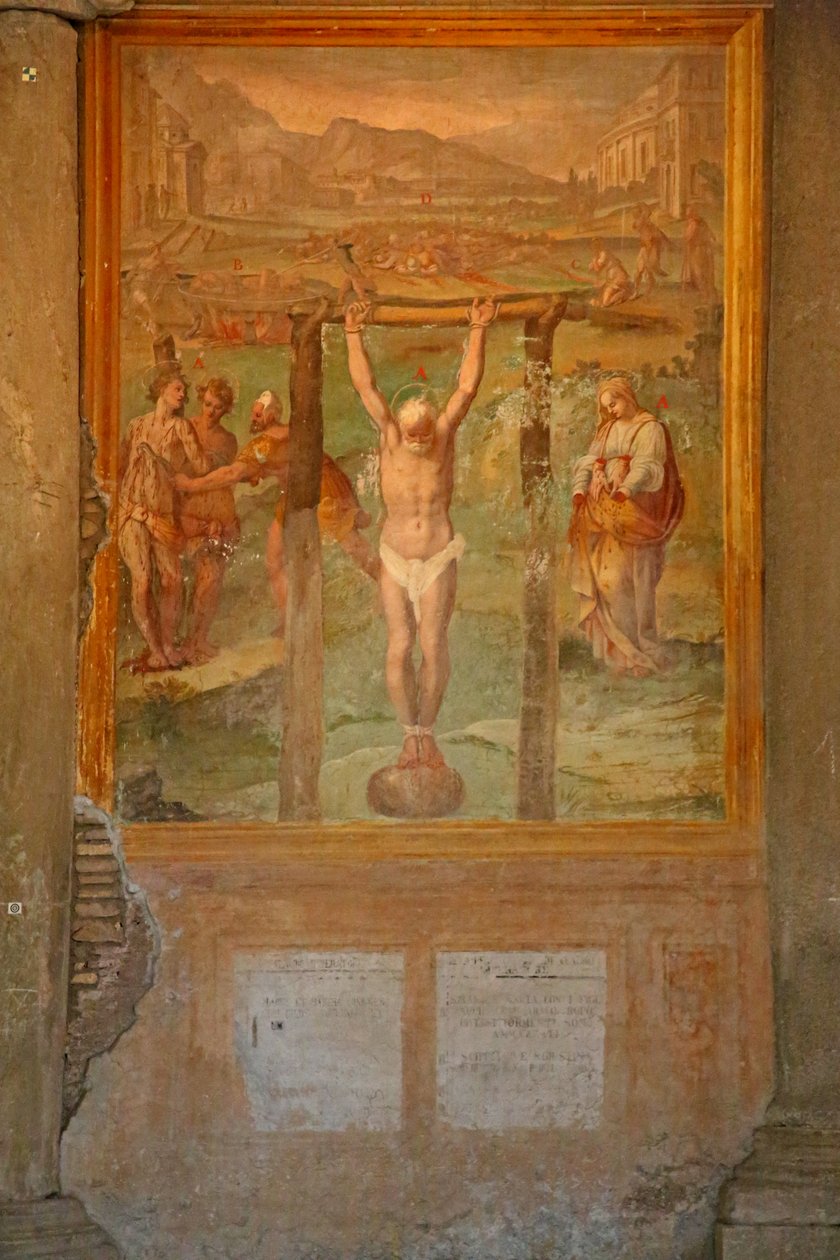 Mučednictví a mrzačení různých svatých od Cristoforo and Tempesta, Antonio Roncalli
