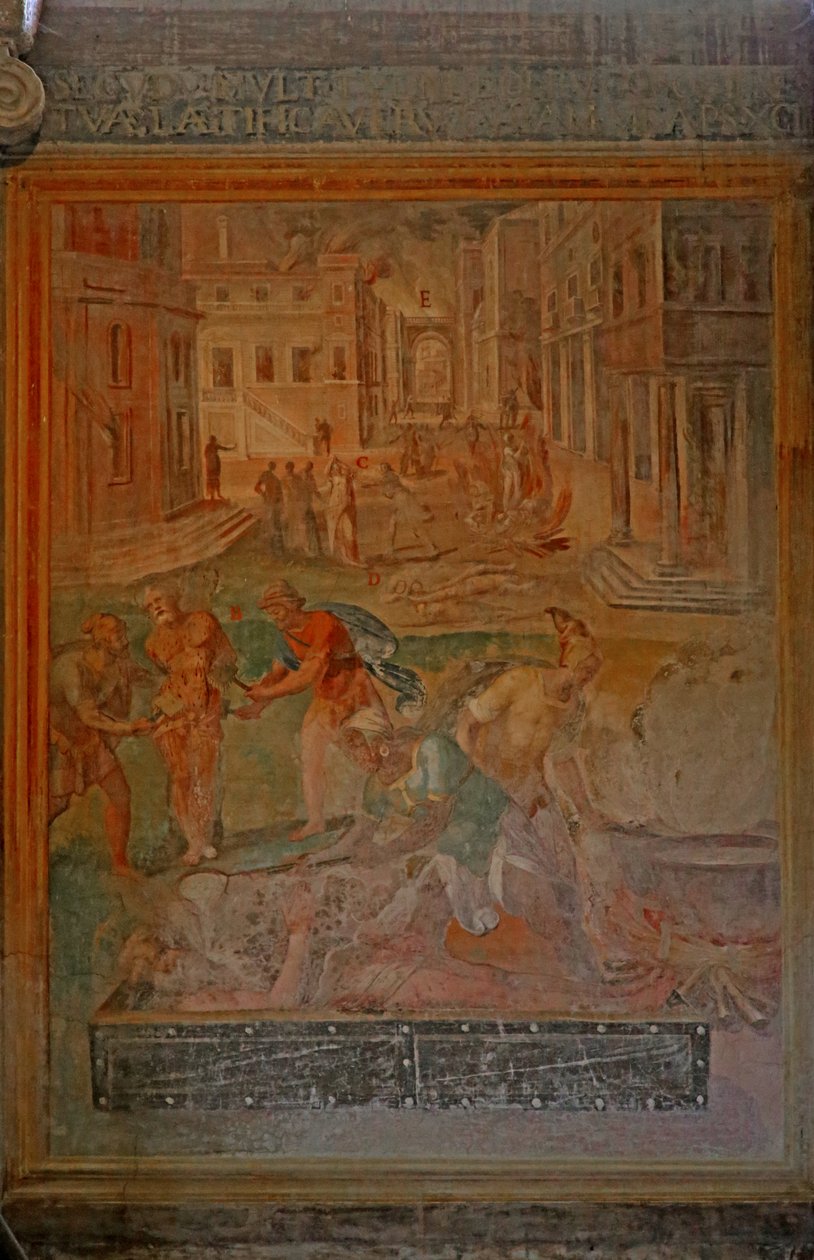 Mučednictví a zmrzačení různých světců od Cristoforo and Tempesta, Antonio Roncalli
