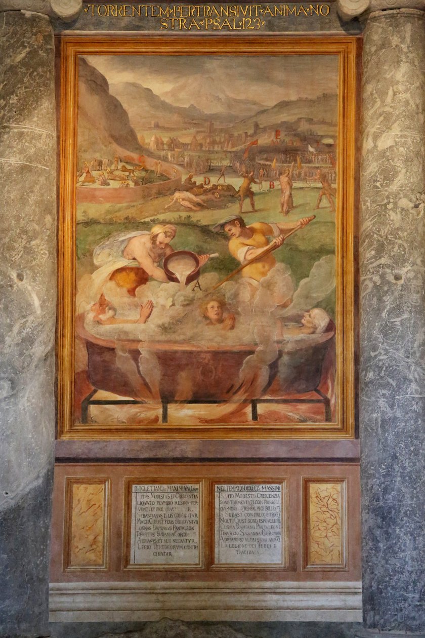 Umučení sv. Víta, Modesta a jeho manželky Crescentie od Cristoforo and Tempesta, Antonio Roncalli