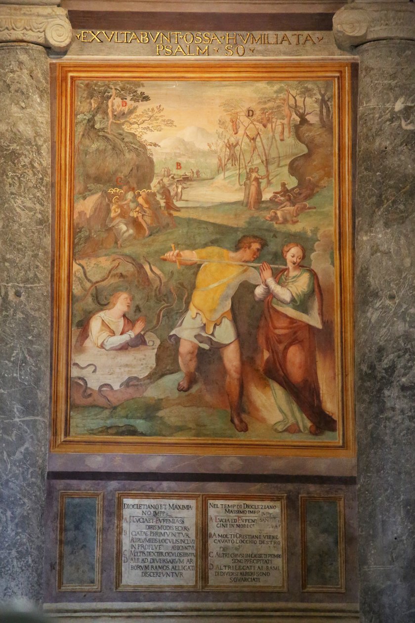 Umučení svaté Lucie a svaté Eufemie jiných světců od Cristoforo and Tempesta, Antonio Roncalli